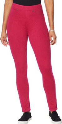 DG2 Diane Gilman Stretch Twill Skinny Jegging BERRY XXST NEW (935)