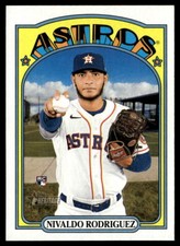 2021 Topps Heritage #675 Nivaldo Rodriguez Houston Astros Baseball Card