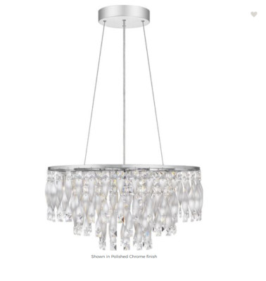Quoizel Twinkle 6 Light Pendant, Polished Chrome/Clear Glass - PCTK2824C