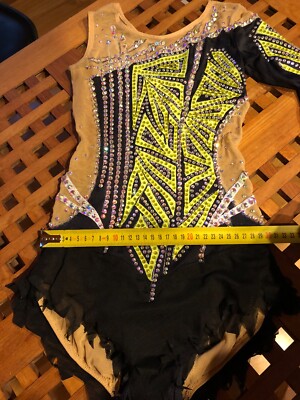 RSG Rhythmic Gymnastics Anzug Leotard Yellow