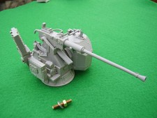 Single MK9 40mm Bofors Gun in 1/24th Scale. Perkasa. Model Boat Fittings.