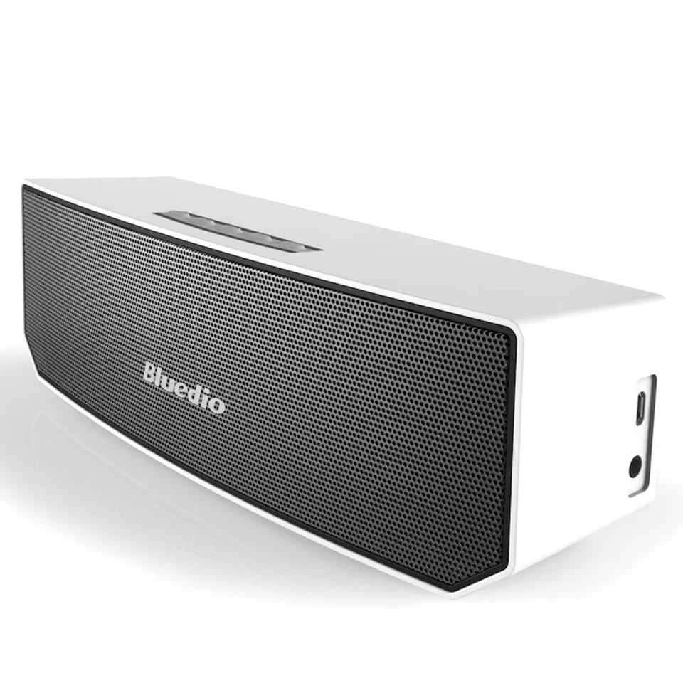 Bluedio BS-3 Mini Lautsprecher Bluetooth Speaker Wireless 3D Stereo MP3 Weiss