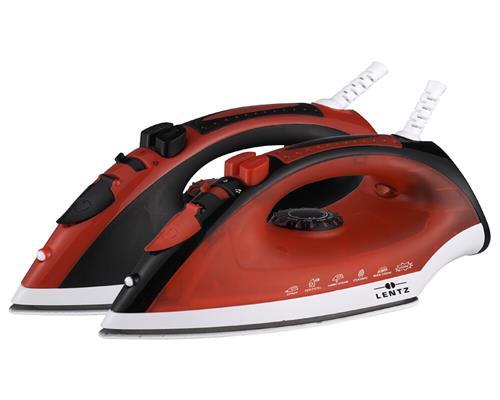 Keramik DampfbüGeleisen BüGeleisen BüGelsohle 2300Watt Rot/Blk-image