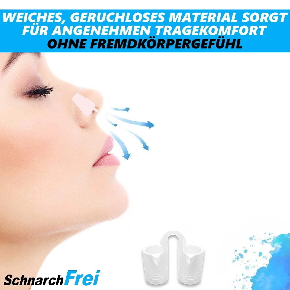 SchnarchFrei Nasenspreizer Set Nasendilatatoren Nasenklammer Schnarchen [8er] - Bild 3 von 4