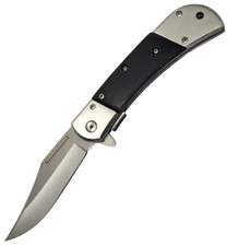 8.75” Black Wood - Spring Assisted -EDC -Folding Pocket Knife