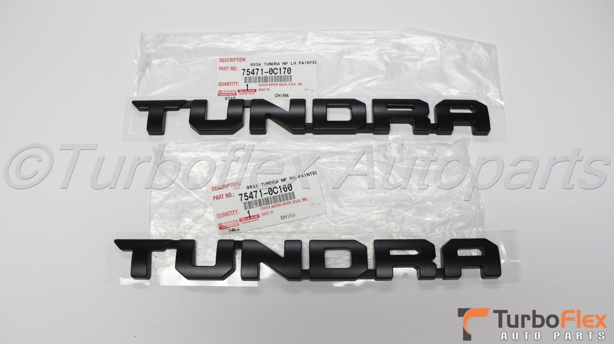 Toyota Tundra 2014-2018 TRD PRO BlackTundra Door Emblem set of 2