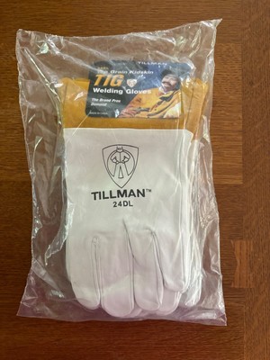 QTY 6 - Tillman Products 24DL-Premium Top Grain Kidskin T/G Welding Gloves Large