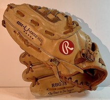 Rawlings RBG 36 Dale Murphy Edge-U-Cated Heel Model Holdster Baseball Glove- LHT