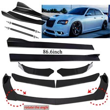 Front Bumper Lip Spoiler Splitter Side Skirt Body Kit For Chrysler 300 Srt8 Front Bumper Lip Spoiler Splitter Side Skirt Body Kit For Chrysler 300 Srt8