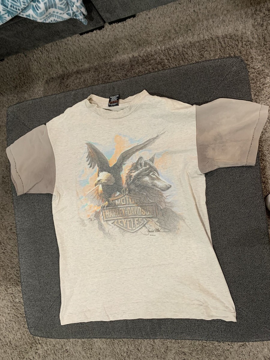【Harley Davidson】バナー イーグル Tシャツ Harley-Davidson ☆ バナーイーグル ヴィンテージ Tシャツ