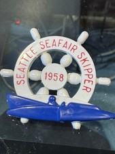 Par de prendedores Seattle Seafair Skipper 1958 y 1964 $14 y envío