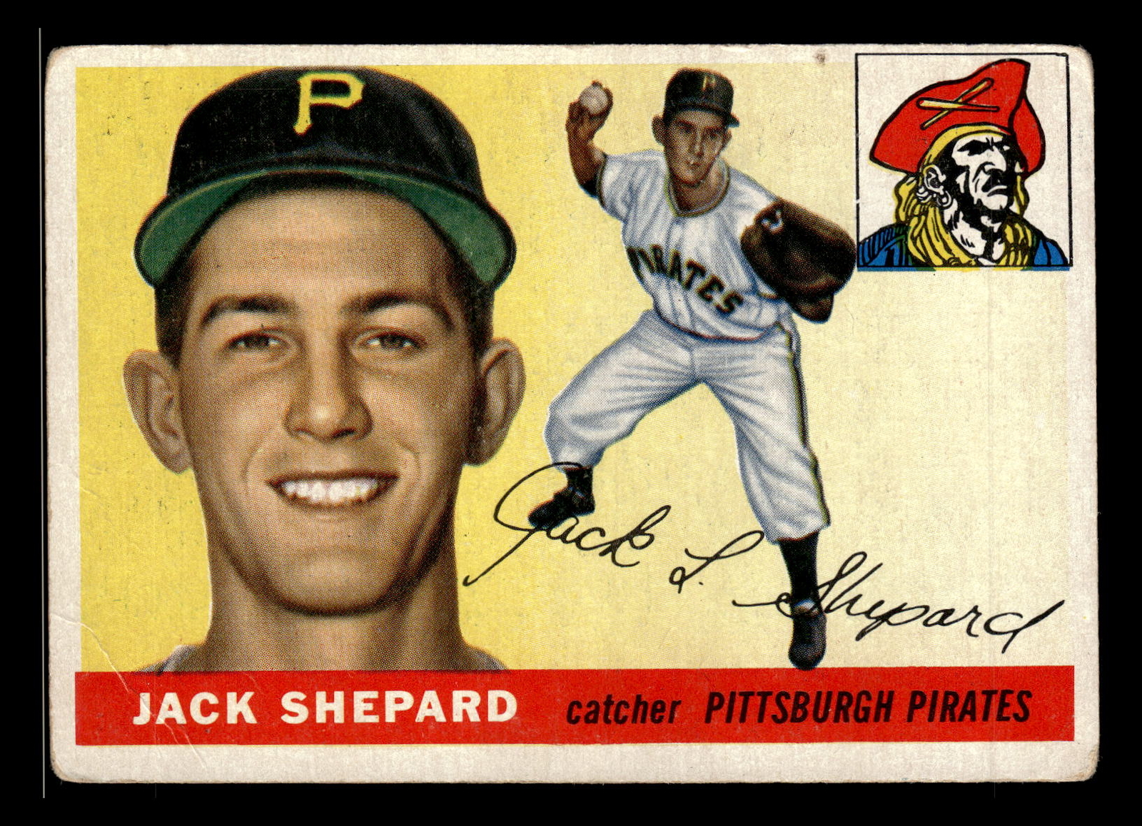 Jack Shepard 1955 Topps #73 Pittsburgh Pirates GD-VG