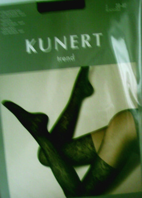 KUNERT trend Strumpfhose LINGERIE OPTIC schwarz Gr. 42-44