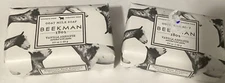 BEEKMAN 1802 LOT OF 2 GOAT MILK SOAP BAR 3.5 OZ VANILLA ABSOLUTE NEW PALM SIZE