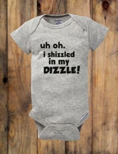 uh oh. I sizzled in my DIZZLE! fun Baby Bodysuit Kids Toddler & Youth Tee Shirt