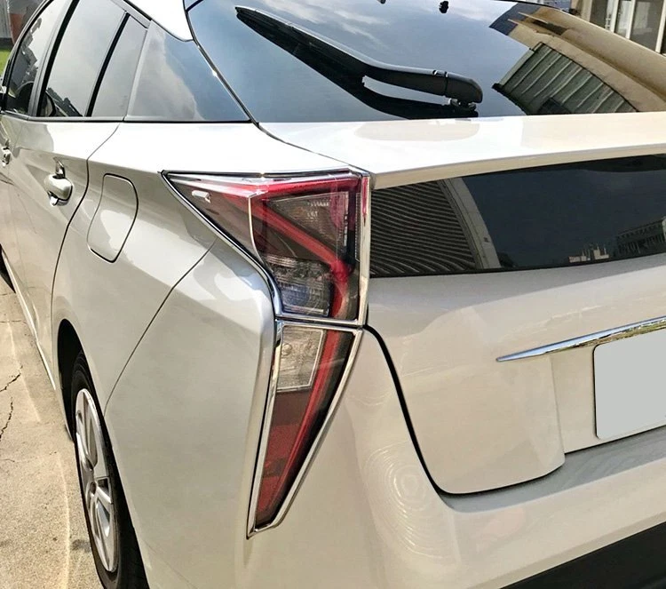 Chrome Taillight Rear Lamp Molding Cover Trim For Toyota Prius XW50 2016-2018 - Image 3 of 3