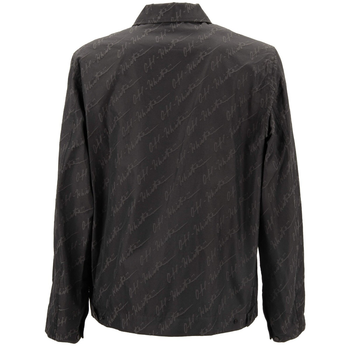 OFF-WHITE Virgil Abloh Monogram Logo Printed Work Jacket Black L