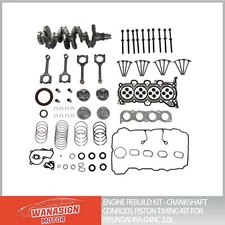 Engine Rebuild Kit - Crankshaft ConRods Timing Kit For Hyundai Kia G4NC 2.0L