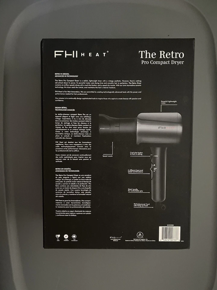 FHI Heat THE RETRO PRO COMPACT DRYER NIB - Image 2 of 3