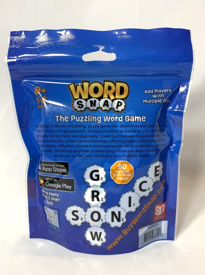 Word Snap Game Travel Edition 8+ YO Scrabble Homeschool Vocabulary - Image 2 of 4