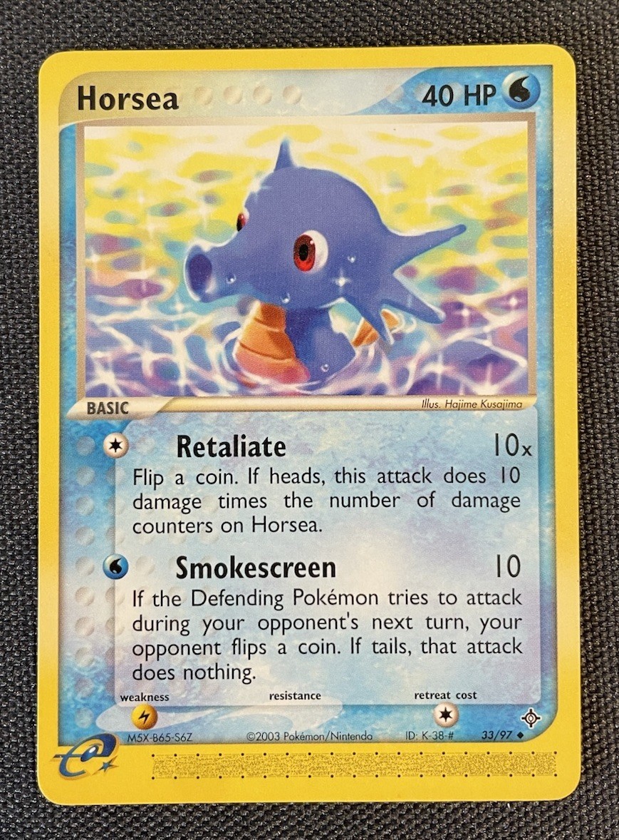 Horsea 33/97 Uncommon Pokemon Non Holo 2003 EX Dragon