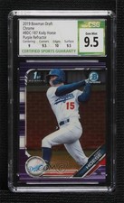 2019 Bowman Draft Chrome Purple Refractor /250 Kody Hoese CSG 9.5 Gem Mint v9t