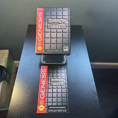 Sega Genesis Robocop vs The Terminator, Case + Manual ONLY Excellent Condition