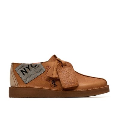 阿*羅様 CLARKS DESERT TRAVEL TREK NEW Men Clarks Originals Travel Trek DESERT TREK Tan Leather