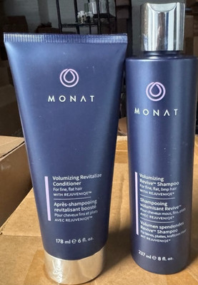 Monat Volumizing Revitalize Shampoo And Conditioner Kit w/Rejuveniqe FULL SIZE