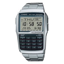 Casio Men's Digital Data Bank Calculator Watch with Silver Dial - DBC-32D-1A