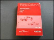 1991 Mazda Rx-7 Rx7 Original 706-page Parts Catalog Au-fa03-00 Numbers 1991 Mazda Rx-7 Rx7 Original 706-page Parts Catalog Au-fa03-00 Numbers