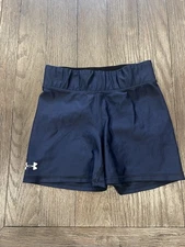 Mens Under Armour Spandex Booty Tights Compression Shorts Blue Medium