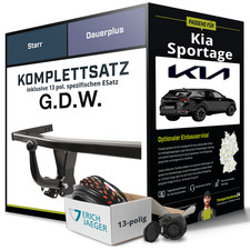 Für KIA Sportage IV Typ QL, QLE Anhängerkupplung starr +eSatz 13pol 18- Kit NEU