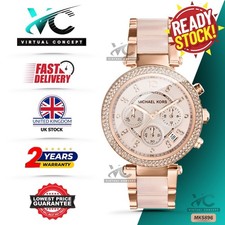 MICHAEL KORS MK5896 Parker Rose Gold Stainless Chrono Ladies Womens Watch 39mm