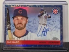 2025 Topps Chrome Platinum Autograph Blue Toile /99 IAN HAPP Auto Cubs