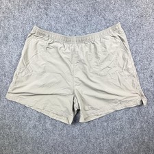 Columbia Shorts Mens 2XL Khaki Swim Trunks Mesh Liner Quick Dry Nylon Drawstring