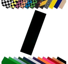 Turbo 9 x 33 Inch Skateboard Grip Tape Sheet Black (2)