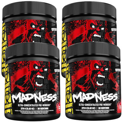 Fit Foods Mutant Madness Fruit Punch 270 g / 9.52 oz Each (Pack of 4)