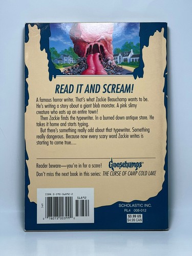 1st Print #55 The Blob That Ate Everyone Goosebumps Book Original Series Stine - Picture 2 of 23