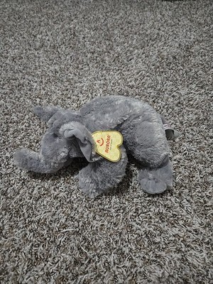 Aurora Elephant Plush Stuffed Animal Gray Floppy Soft Zoo Safari Soft Toy 12''