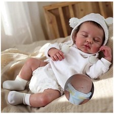 Lifelike 20-inch Reborn Baby Doll - Full Body Silicone Design with Outfit