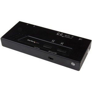 Startech 2X2 HDMI Matrix Switch 4K mit Fast Switching Auto-Sensing und Serial C
