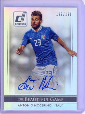 ANTONIO NOCERINO 2015 Panini Donruss Auto Soccer Card ITALY BG-AN /199 PSA