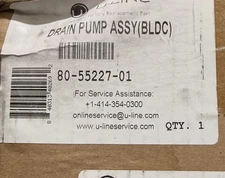 80-55227-01 DRAIN PUMP ASSY(BLDC). Ice Machine Drain Pump OEM