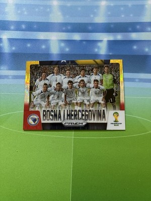 2014 Panini Prizm World Cup Team Photos Bosnia Yellow Red e