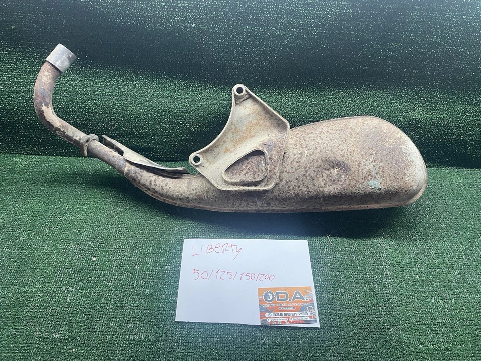 MARMITTA TERMINALE SCARICO PIAGGIO LIBERTY S 200 4T 2006-2007 M388M ORIGINALE - Imagen 3 de 3