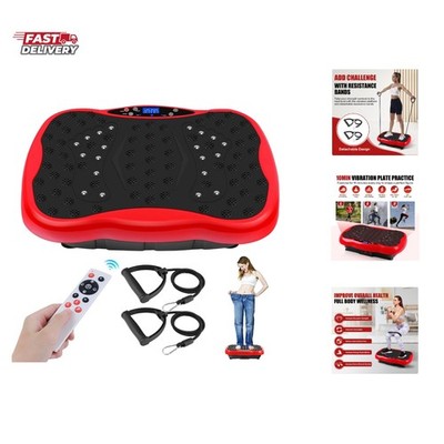 Vibration Plate Exercise Machine, Health & Fitness Full Body Vibration Platfo...