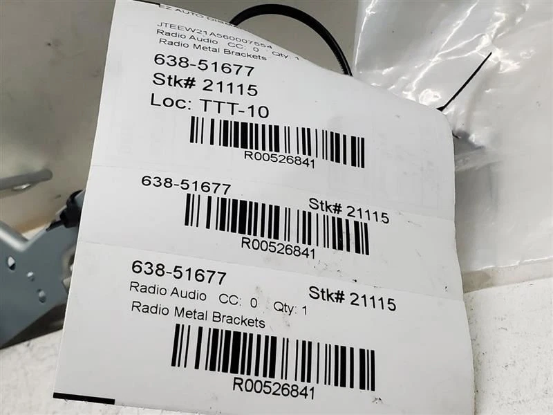 Toyota Highlander 2006-2007 híbrido automático aire acondicionado HVAC radio soportes metálicos OEM  Foto 2 de 4