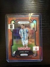 2026 Panini Prizm Monopoly World Cup Lionel Messi Orange Classic Icons SSP