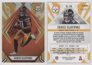2020 Panini Phoenix Rookies Orange /99 Chase Claypool #126 Rookie RC